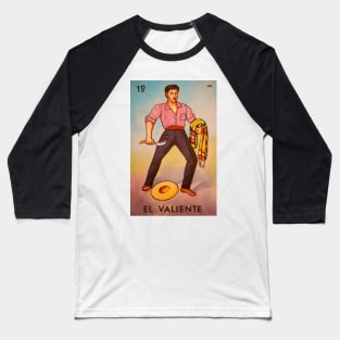 El Valiente Loteria Mexicana Baseball T-Shirt